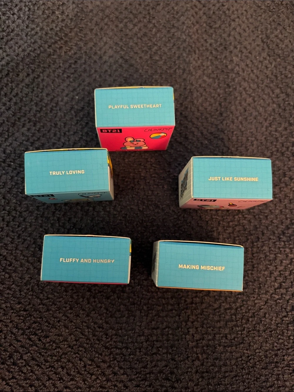 ColourPop BT21 Super Shock Shadow Set - BNIB